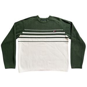 Vintage Y2K 90s Abercrombie & Fitch Sweater Mens Stripe Retro Gorp Outdoors